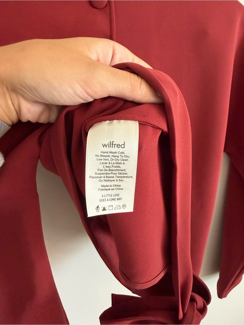 WILFRED LAON TIE BACK BLOUSE - Picture 8 of 9